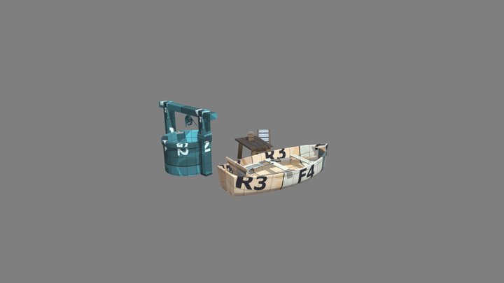 Forest Loner - Unwrap 2 More detailed props 3D Model