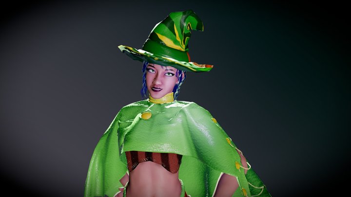 Green Witch 3D Model