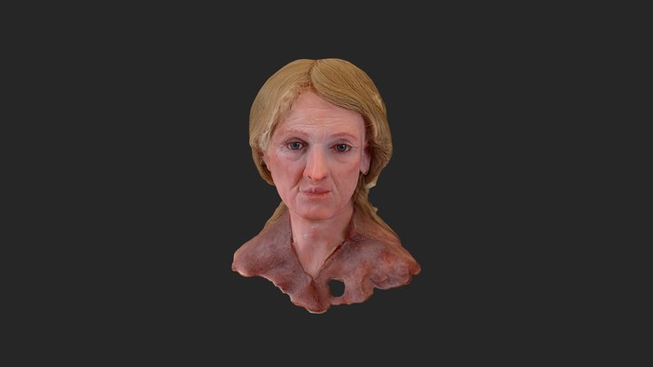 Forensic Saxon Head reconstruction 3D Model