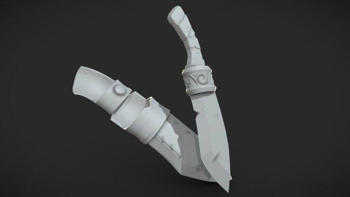 Dagger [Asset 01 Sculpting Assignment] 3D Model
