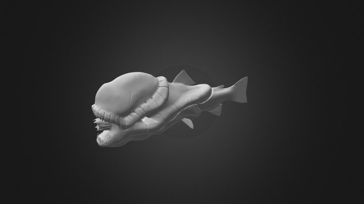 Xenomorph Fish 3D Model