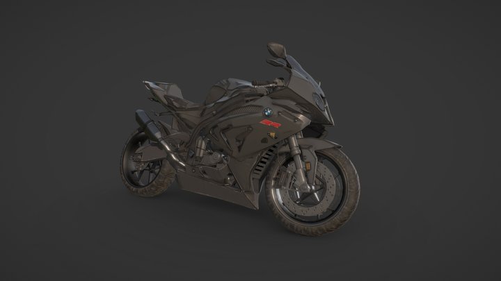BMW S1000 RR Motorcycle 3D Model
