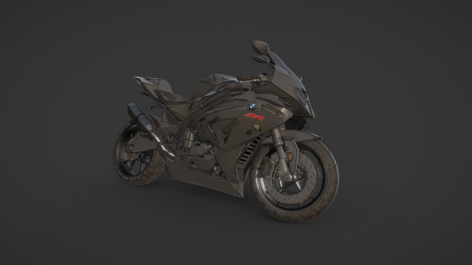 BMW S1000 RR Motorcycle — Sketchfab embed 3D viewer