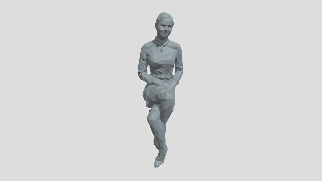 Lowpoly Female Sitting