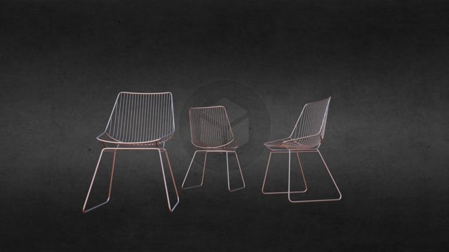 Chair Metal 3D Model