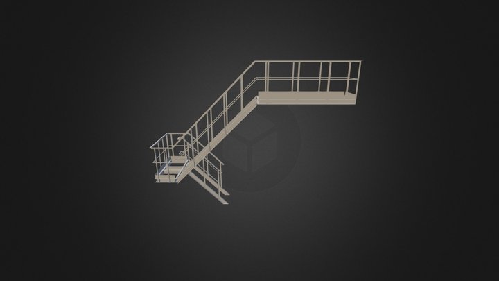Лестницы, стремянки и площадки 3D Model