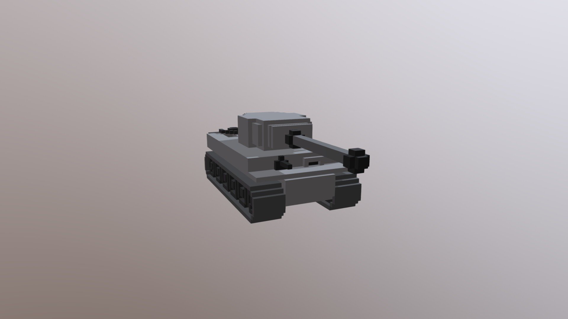 Voxel Of Tanks #model Tigr #1 - 3D model by AmazetNT (@AmazetNT) [013afd0]