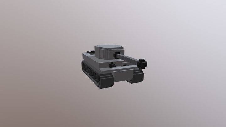 Voxel Of Tanks #model Tigr #1 3D Model