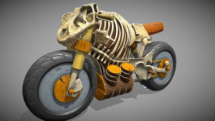 Stylized Bike 3D Model