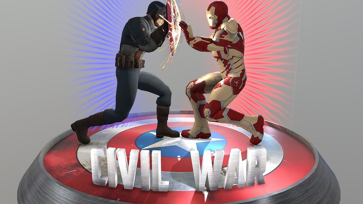 Captain America - Civil War 3D Model