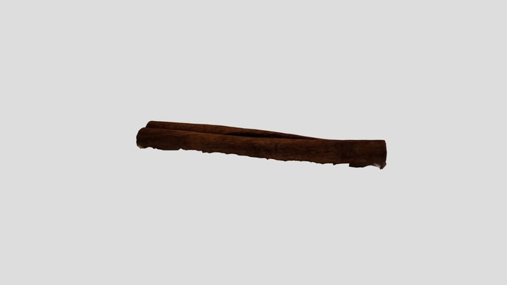 3d scanned Cinnamon stick 3D Model