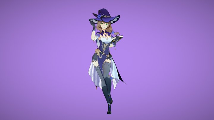 Lisa (Genshin Impact) 3D Model