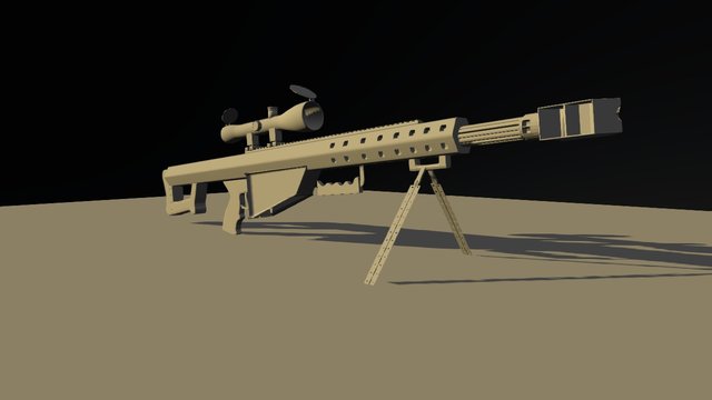Barrett M95 .50 cal 3D Model