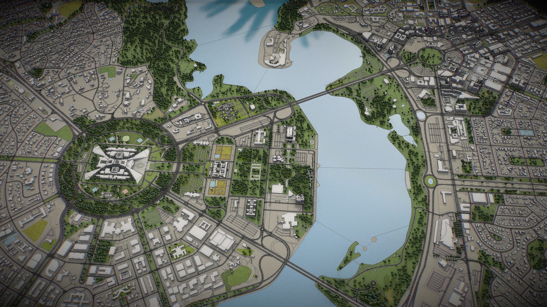 Canberra 3D city model Buy Royalty Free 3D model by 3D City Models