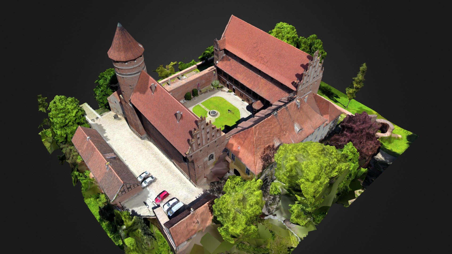 Warmia. Olsztyn. Zamek kapituły warmińskiej — Sketchfab embed 3D viewer