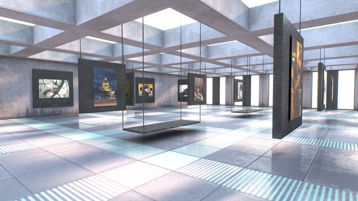 VR Virtual Reality Gallery 2020 upd 12/2022 3D Model