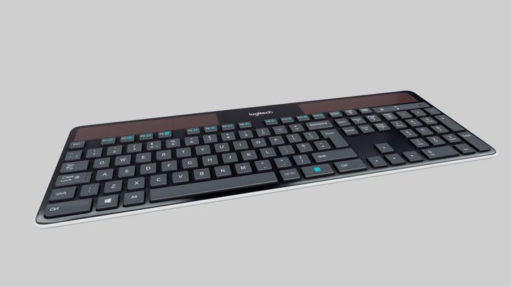 Logitech K750 keyboard 3D Model