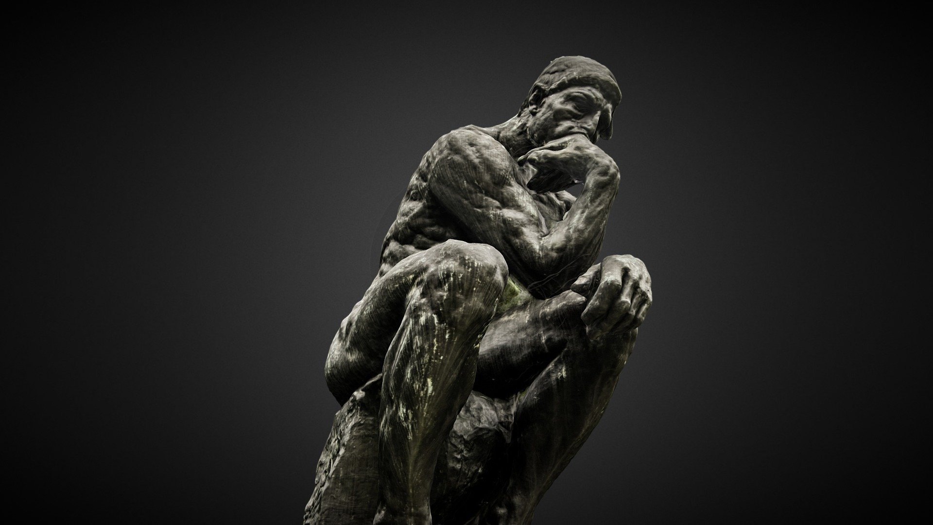 The Thinker High poly photogrammetry scan