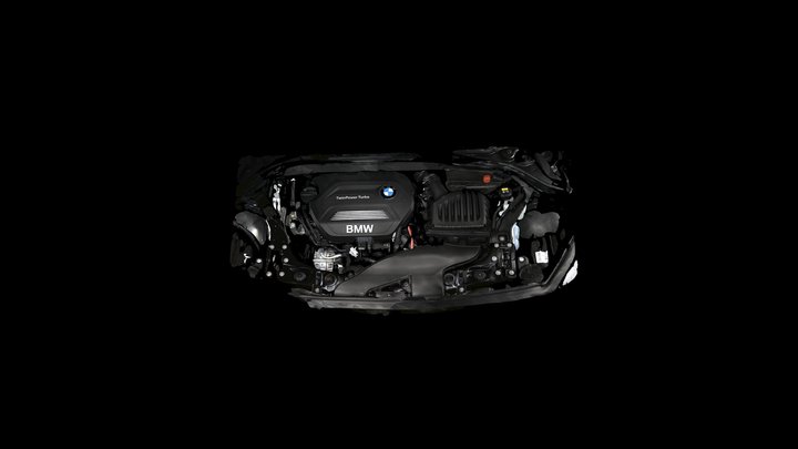 BMW Serie 2 Active Tourer 1.5 vano motore 3D Model