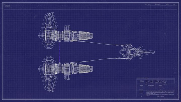 New Podracer Design for May 4th 3D Model