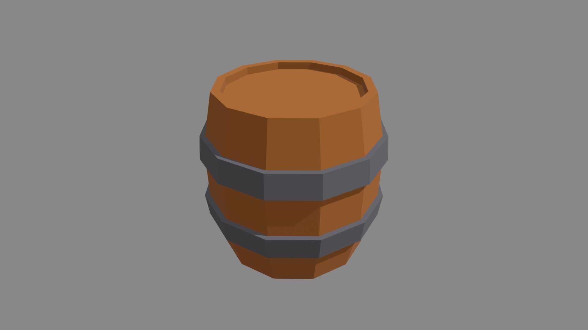 Low Poly Barrel
