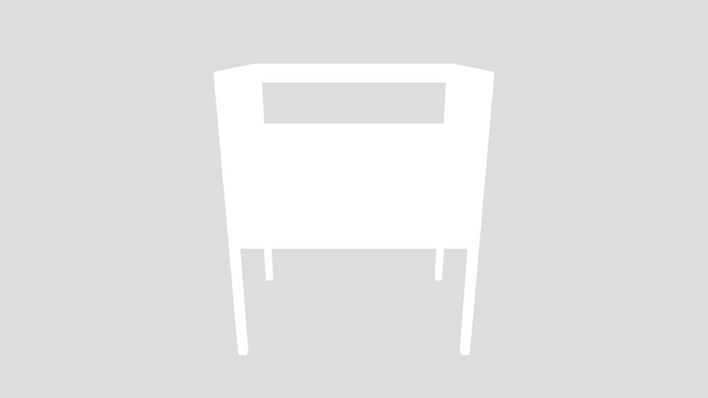 Bedside Table White