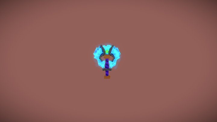 DAE Weaponcraft - Draenei Axe WOW 3D Model