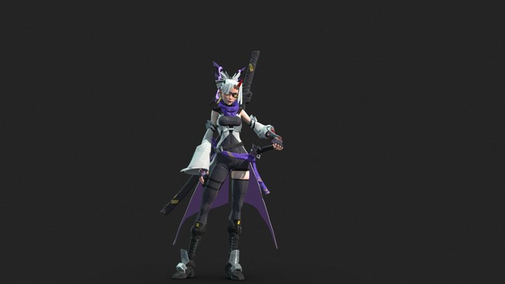 Butterfly Character 3D Model