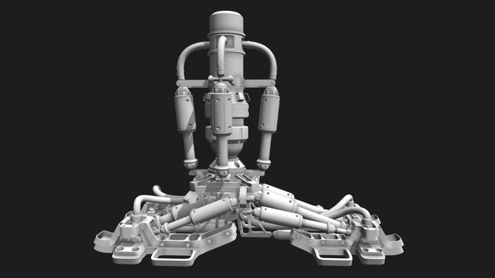 Mechanical Foot 3D Model