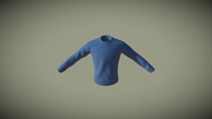 Long Sleeve Sweater 3D Model