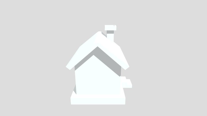Minimalist Small House / Cabin Model – Modello 3D gratuito STL