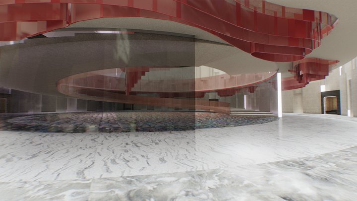 VR Virtual Reality Gallery "Emirates Hall" 3D Model