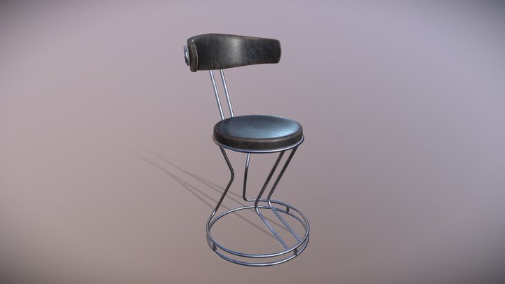 Bar chair 001 3D Model