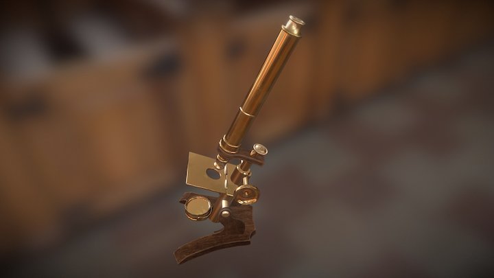 Victorian Microscope 3D Model