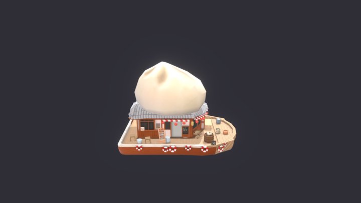 05 Boat Bao Store 3D Model