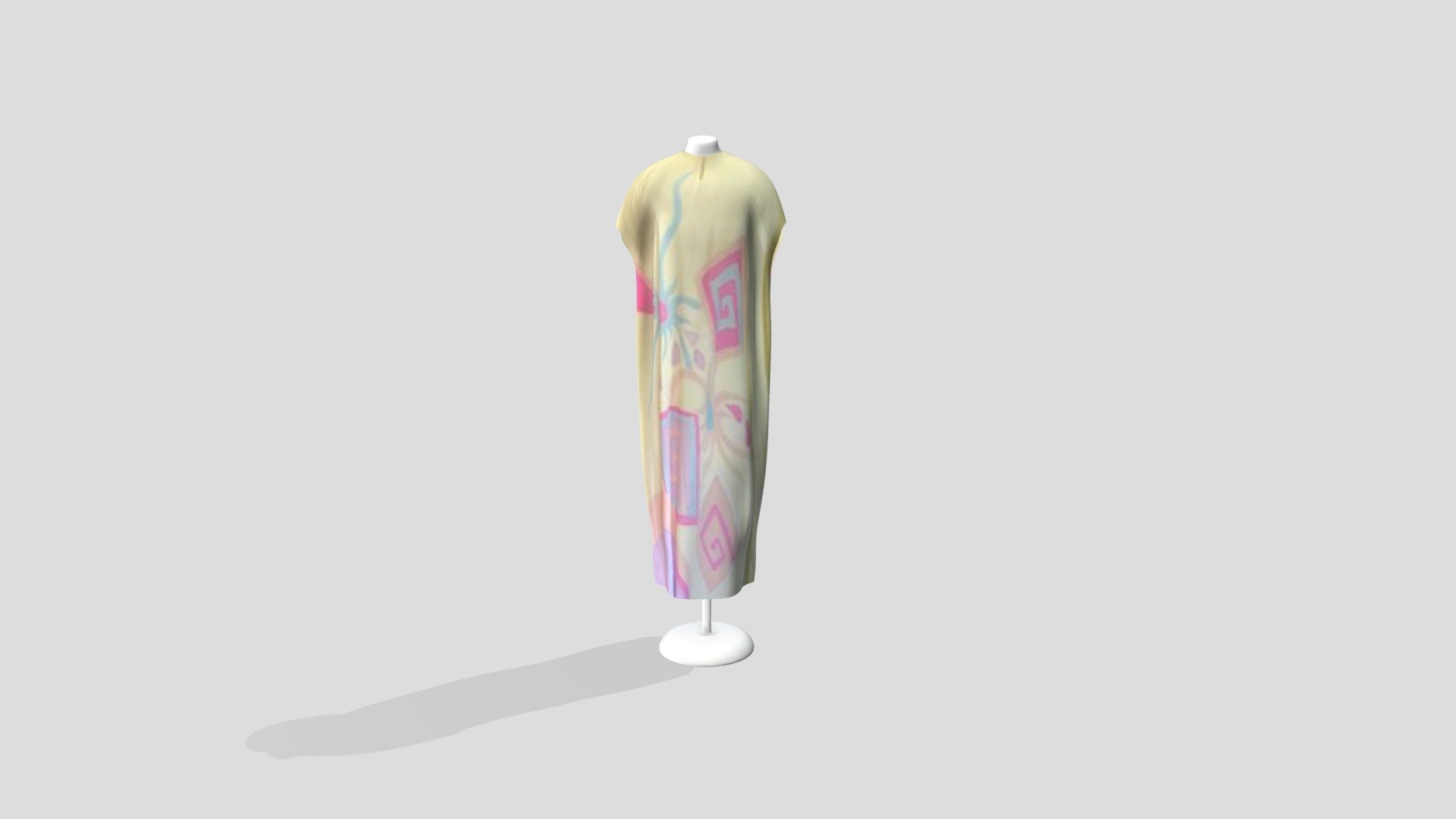 Kaftan Lengan Pendek (EMP(KLTN) SB1) - Download Free 3D model by