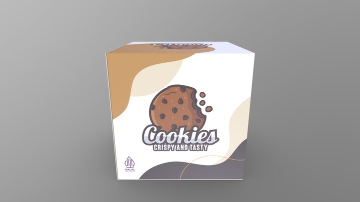 Design Cookies Packaging 3D Model
