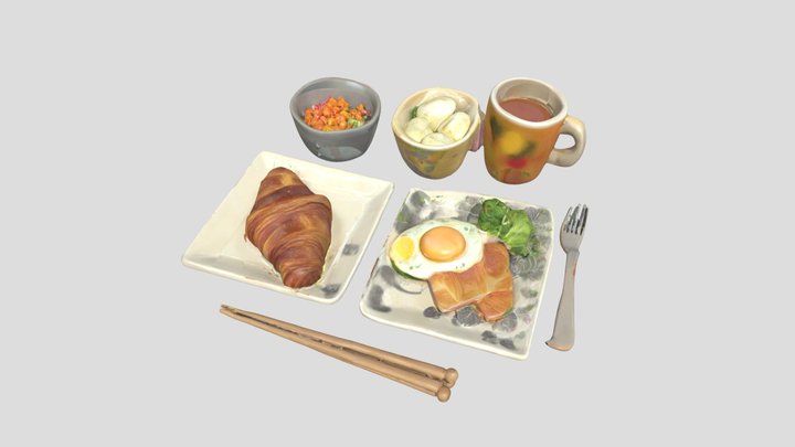 Breakfast Harmony 3D Model