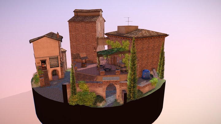 City Scene: Certaldo 3D Model