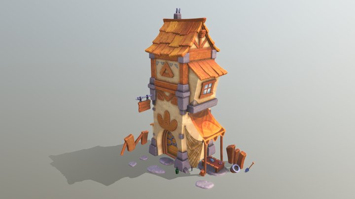 Radish hut 3D Model