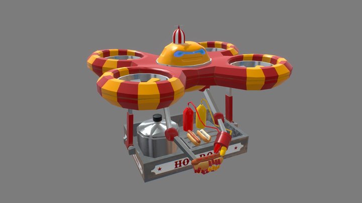 Hot Dog Drone 3D Model