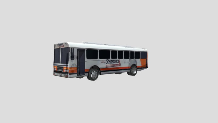 Stagecoach Bus Kenya 3D Model