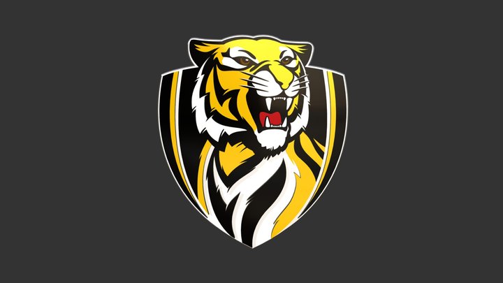 AFL Richmond Logo 3D Model