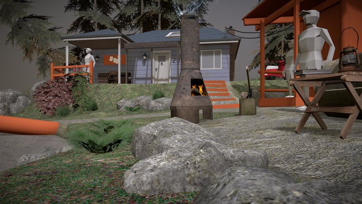 Forest Loner - WIP Diorama 2 3D Model