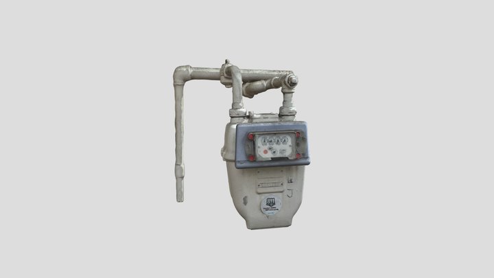 Gas Meter 3D Model