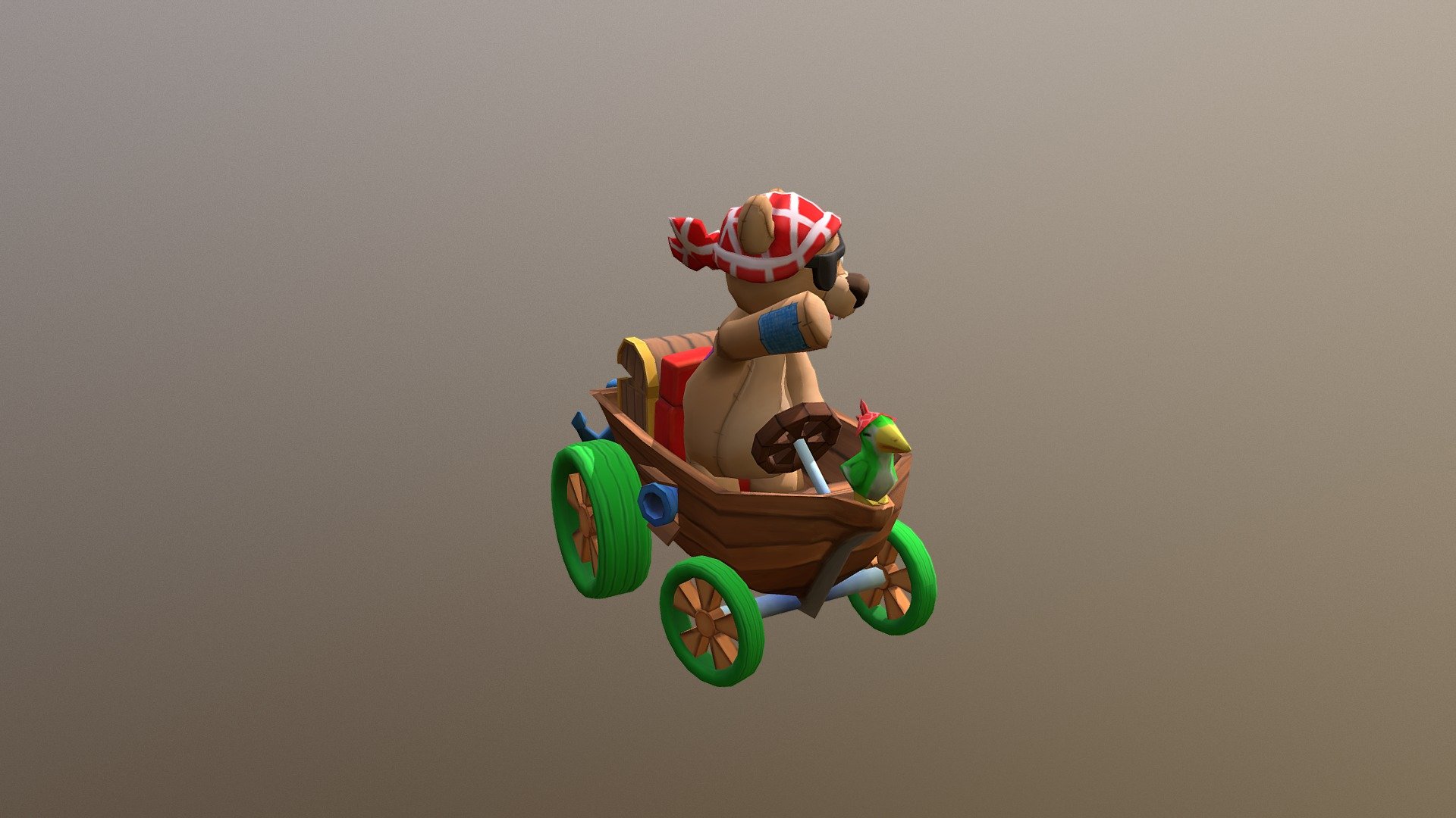 Captain Stuffle and the Plush Buster - 3D model by Michelle ooms ...