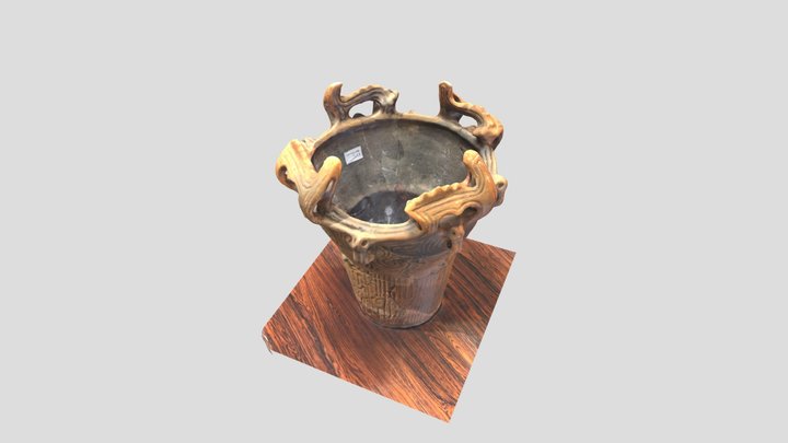 芝草・小屋田遺跡出土 縄文土器(深鉢/通番48) 3D Model