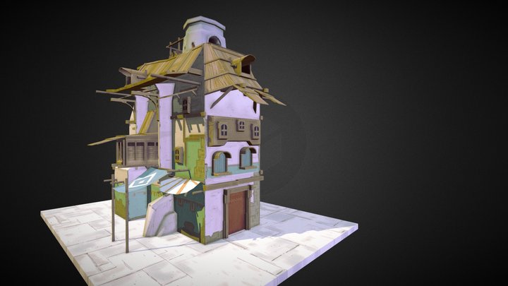 Stacked Building 3D Model