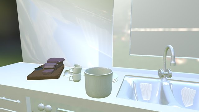 Sample Kitchen 3D Model