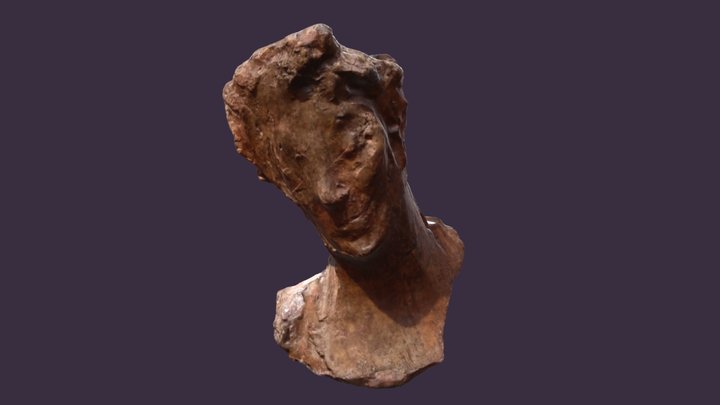 Yvette Guilbert by Medardo Rosso in Ca Pesaro 3D Model